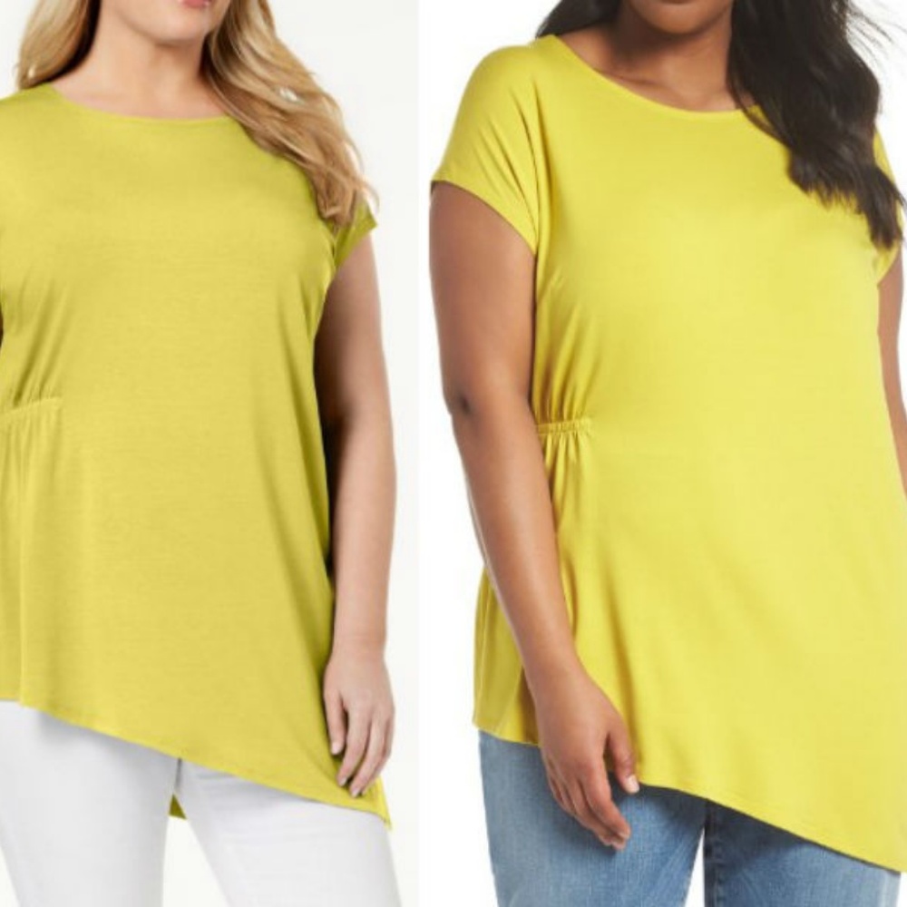 Eileen Fisher Stretch Jersey Asymmetrical Tunic